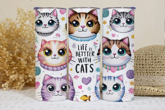 Life is better with cats | Sublimation transfer