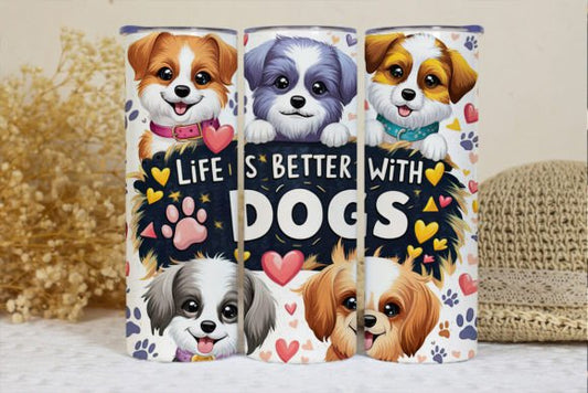 Life is better with dogs | Sublimation transfer