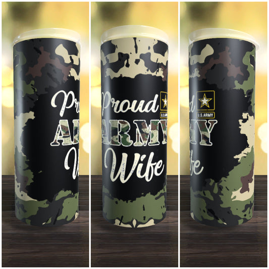 Proud army wife | Sublimation transfer