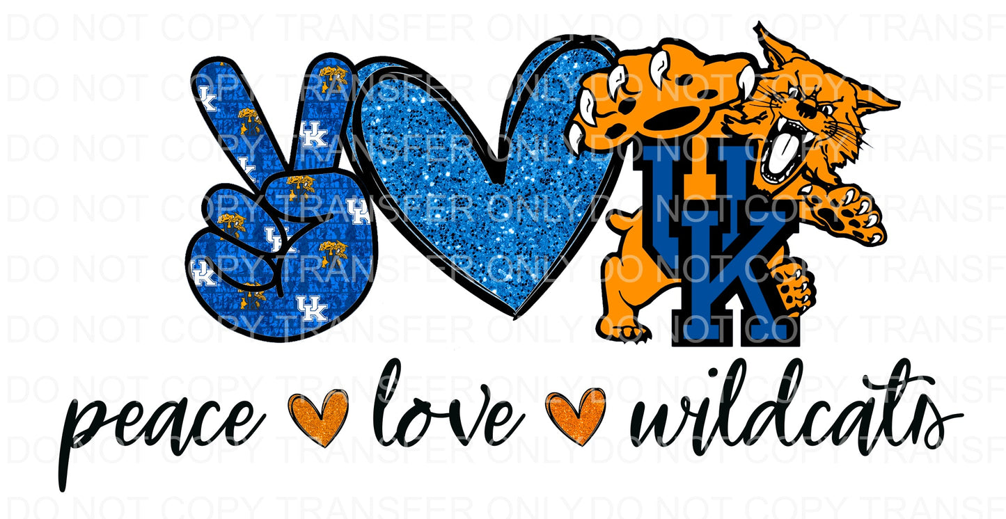 Peace Love Wild cats | Sublimation transfer