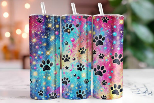 Rainbow paw prints | Sublimation transfer