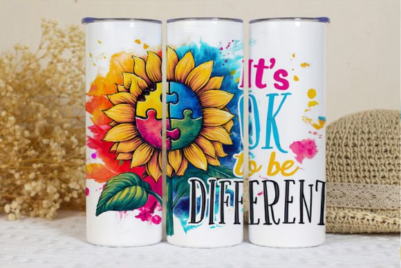 It's ok to be different + autism awareness | Sublimation transfer