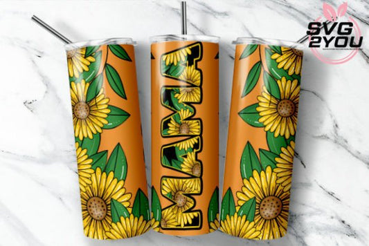 MAMA + sunflowers | Sublimation transfer
