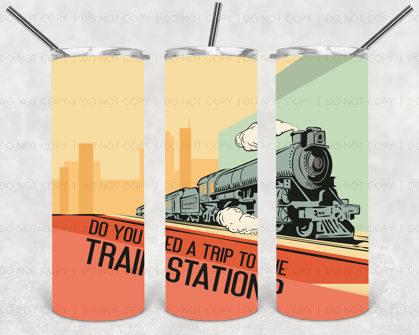 Trip to the train station (Yellowstone) | Sublimation transfer