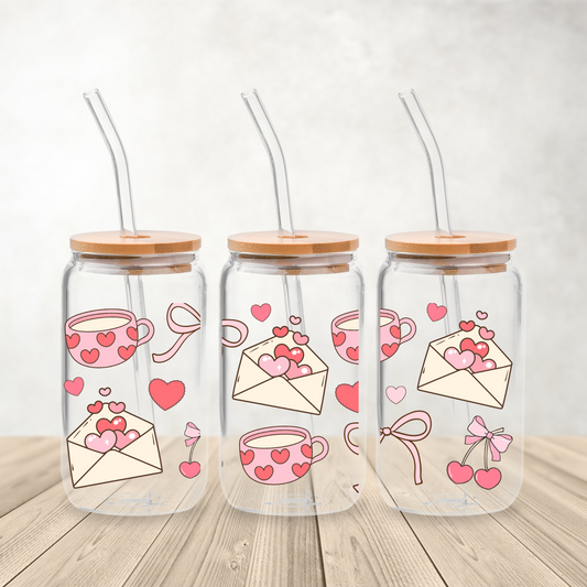 V-day cherries | 16oz glass can