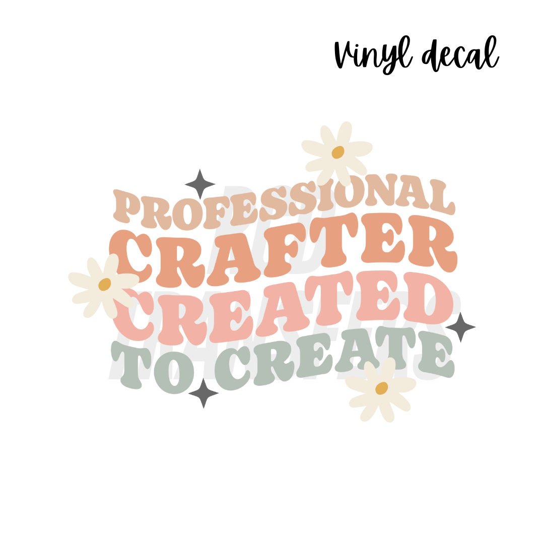 Professional crafter | Vinyl Decal