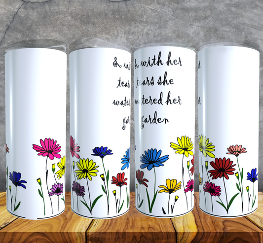 She watered her garden | Sublimation transfer
