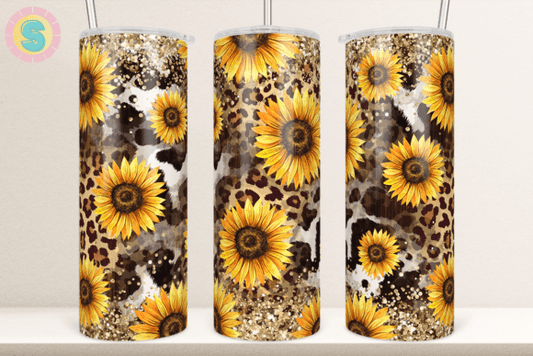 Sunflowers + cowhide | Sublimation transfer