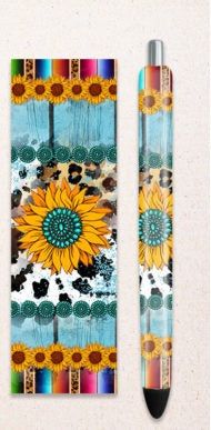 Sunflowers + western | Pen wrap