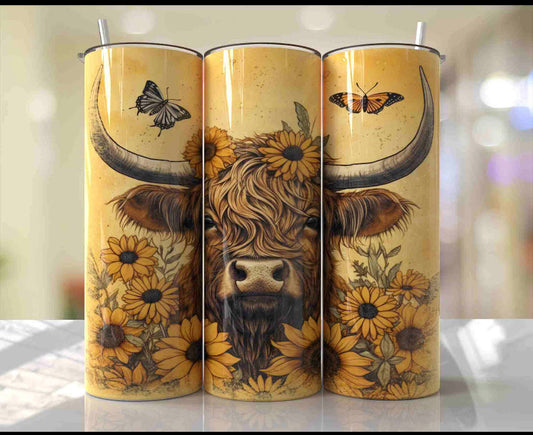 Cow & sunflowers | Sublimation transfer
