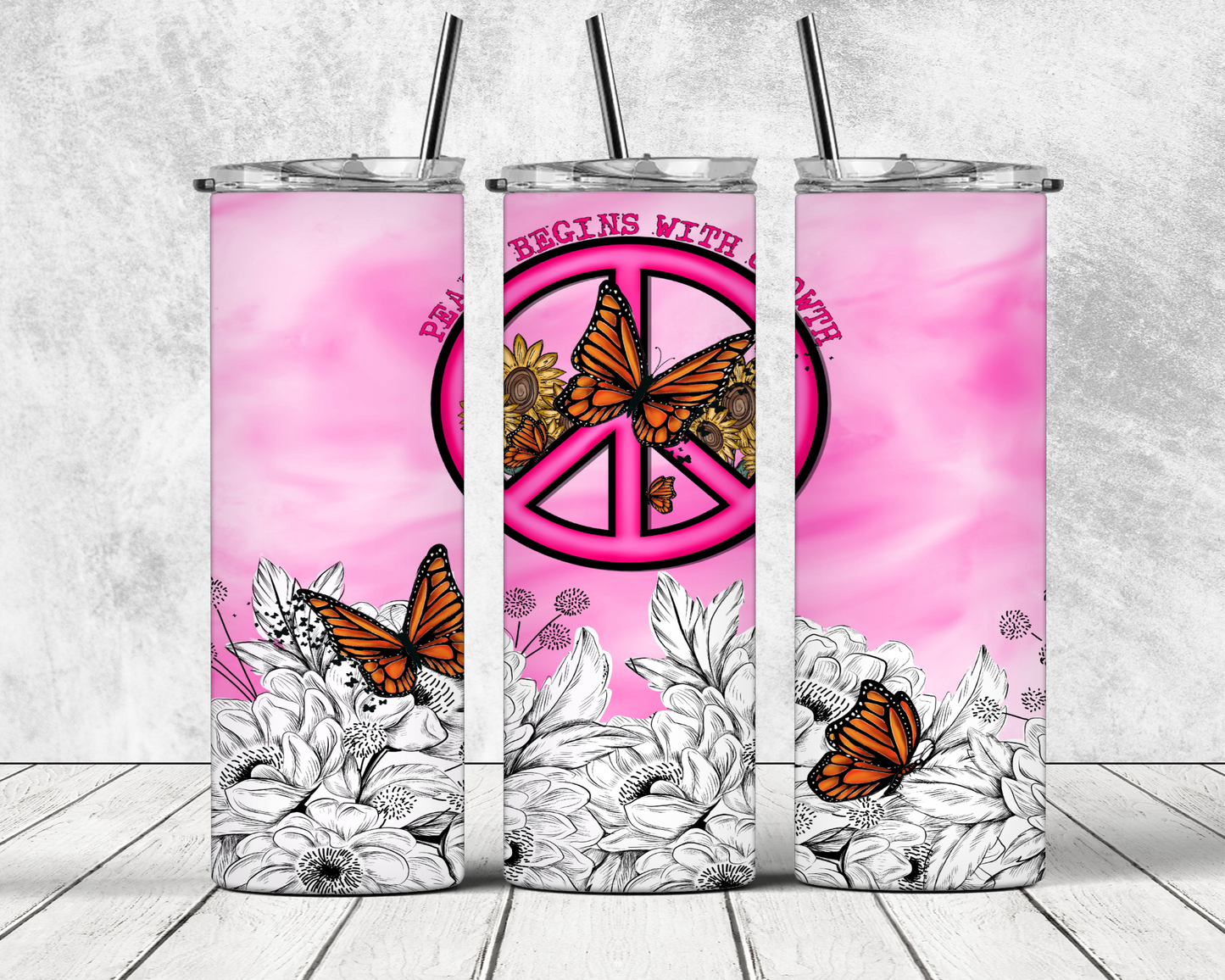 Peace begins with growth | Sublimation transfer