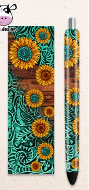 Sunflowers + western | Pen wrap