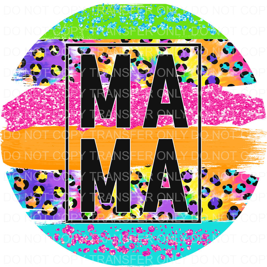 Colorful mama | Car coaster transfers