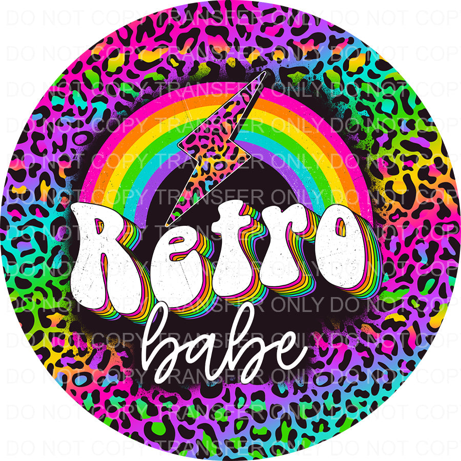 Retro babe | Car coaster transfers