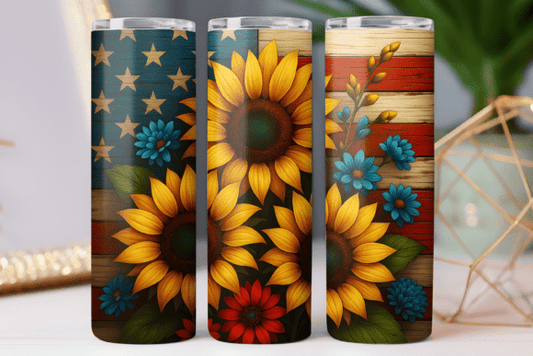 Sunflower + flag | Sublimation transfer